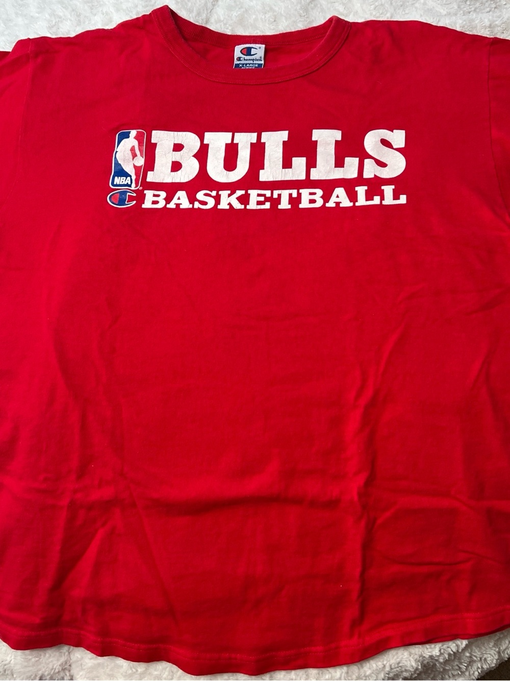 Champion Red Bulls Basketball Logo Tee